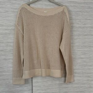 Old Navy Women's Beige Knit Sweater
